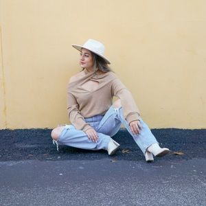 Cross Neck Long Sleeve